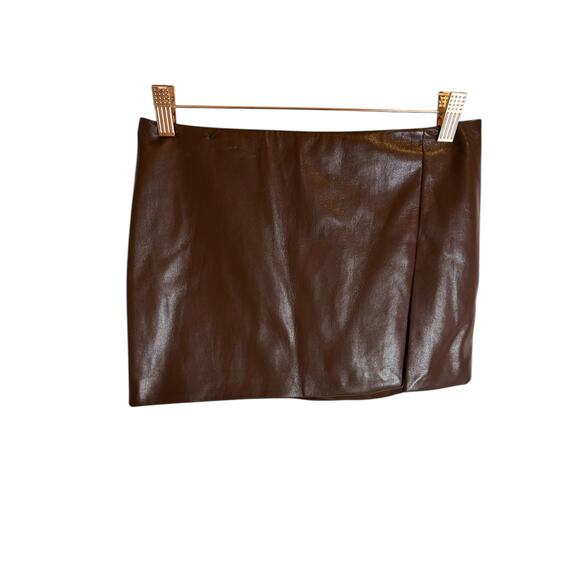 Lovers and friends Ana Faux Leather Mini Skirt Party Sexy Edgy Chic Evening XS - Picture 3 of 9